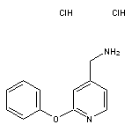 (2-phenoxypyridin-4-yl)methanamine dihydrochloride