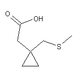 2-(1-((Methylthio)methyl)cyclopropyl)acetic acid