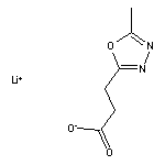 Lithium 3-(5-Methyl-1,3,4-oxadiazol-2-yl)propanoate