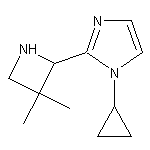 1-cyclopropyl-2-(3,3-dimethylazetidin-2-yl)-1H-imidazole