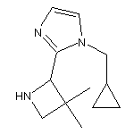 1-(cyclopropylmethyl)-2-(3,3-dimethylazetidin-2-yl)-1H-imidazole