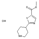 Methyl 2-(4-Piperidyl)thiazole-5-carboxylate Hydrochloride