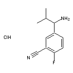 5-(1-amino-2-methylpropyl)-2-fluorobenzonitrile hydrochloride