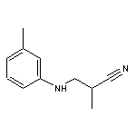 2-methyl-3-[(3-methylphenyl)amino]propanenitrile