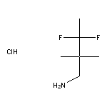 3,3-difluoro-2,2-dimethylbutan-1-amine hydrochloride