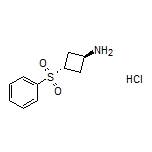 trans-3-(Phenylsulfonyl)cyclobutanamine Hydrochloride