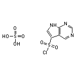 7H-pyrrolo[2,3-d]pyrimidine-5-sulfonyl chloride, sulfuric acid