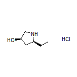 (3R,5S)-5-Ethylpyrrolidin-3-ol Hydrochloride