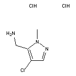 (4-chloro-1-methyl-1H-pyrazol-5-yl)methanamine dihydrochloride