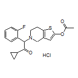 5-[2-Cyclopropyl-1-(2-fluorophenyl)-2-oxoethyl]-4,5,6,7-tetrahydrothieno[3,2-c]pyridin-2-yl Acetate Hydrochloride