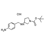 3-(4-aminobenzylamino)pyrrolidine-1-carboxylic acid tert-butyl ester hydrochloride