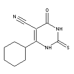 6-Cyclohexyl-4-oxo-2-thioxo-1,2,3,4-tetrahydropyrimidine-5-carbonitrile