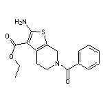 ethyl 2-amino-6-benzoyl-4,5,6,7-tetrahydrothieno[2,3-c]pyridine-3-carboxylate