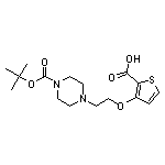3-{2-[4-(tert-butoxycarbonyl)piperazin-1-yl]ethoxy}thiophene-2-carboxylic acid
