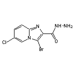 3-bromo-6-chloroimidazo[1,2-a]pyridine-2-carbohydrazide
