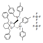 N,N’-[[(2S,3S)-6,10-Dibenzyl-1,4-dioxaspiro[4.5]decane-2,3-diyl]bis(methylene)]bis[N-methyl-N-(4-methylbenzyl)-1-(p-tolyl)methanaminium] Tetrafluoroborate