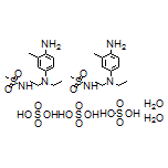 N4-Ethyl-N4-(2-methanesulfonamidoethyl)-2-methyl-1,4-phenylenediamine Sesquisulfate Monohydrate