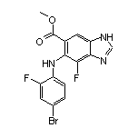 Methyl 5-[(4-Bromo-2-fluorophenyl)amino]-4-fluoro-1H-benzimidazole-6-carboxylate