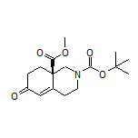 Methyl (R)-2-Boc-6-oxo-1,2,3,4,6,7,8,8a-octahydroisoquinoline-8a-carboxylate