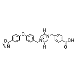 4-[[(1S,4S)-5-[4-[4-(2-Oxazolyl)phenoxy]benzyl]-2,5-diazabicyclo[2.2.1]heptan-2-yl]methyl]benzoic Acid