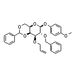 4-Methoxyphenyl 3-O-Allyl-2-O-benzyl-4,6-O-benzylidene-beta-D-galactopyranoside 