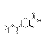(3R,4R)-1-Boc-3-fluoropiperidine-4-carboxylic Acid