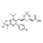 (4R,6S)-6-[(E)-2-[4-(4-Fluorophenyl)-6-isopropyl-2-(N-methylmethylsulfonamido)-5-pyrimidinyl]vinyl]-2,2-dimethyl-1,3-dioxane-4-acetic Acid