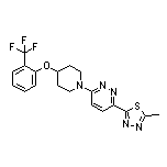 2-Methyl-5-[6-[4-[2-(trifluoromethyl)phenoxy]-1-piperidinyl]-3-pyridazinyl]-1,3,4-thiadiazole