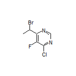 4-(1-Bromoethyl)-6-chloro-5-fluoropyrimidine