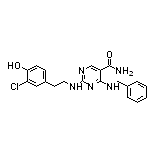 4-(Benzylamino)-2-[(3-chloro-4-hydroxyphenethyl)amino]pyrimidine-5-carboxamide