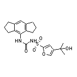 N-[(1,2,3,5,6,7-Hexahydro-s-indacen-4-yl)carbamoyl]-4-(2-hydroxy-2-propyl)furan-2-sulfonamide