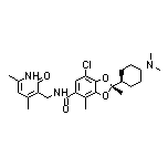 (R)-7-Chloro-2-[trans-4-(dimethylamino)cyclohexyl]-N-[(4,6-dimethyl-2-oxo-1,2-dihydro-3-pyridyl)methyl]-2,4-dimethyl-1,3-benzodioxol-5-carboxamide