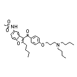 N-[2-Butyl-3-[4-[3-(dibutylamino)propoxy]benzoyl]benzofuran-5-yl]methanesulfonamide