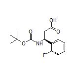 (S)-3-(Boc-amino)-3-(2-fluorophenyl)propanoic Acid