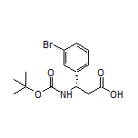 (S)-3-(Boc-amino)-3-(3-bromophenyl)propanoic Acid