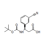 (R)-3-(Boc-amino)-3-(3-cyanophenyl)propanoic Acid