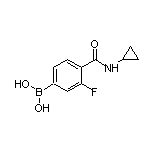 4-(Cyclopropylcarbamoyl)-3-fluorophenylboronic Acid