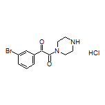 1-(3-Bromophenyl)-2-(piperazin-1-yl)ethane-1,2-dione Hydrochloride