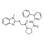 (S)-N-(2-Biphenylyl)-1-[2-[(1-methyl-2-benzimidazolyl)thio]acetyl]pyrrolidine-2-carboxamide