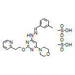 (E)-4-[6-[2-(3-Methylbenzylidene)hydrazino]-2-[2-(2-pyridyl)ethoxy]-4-pyrimidinyl]morpholine Dimethanesulfonate