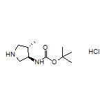 (3R,4S)-N-Boc-4-methylpyrrolidin-3-amine Hydrochloride