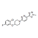 2-[6-[4-(2-Chloro-5-fluorophenoxy)piperidin-1-yl]pyridazin-3-yl]-5-methyl-1,3,4-oxadiazole