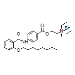 N,N-Diethyl-N-methyl-2-[[4-[2-(octyloxy)benzamido]benzoyl]oxy]ethanaminium Bromide