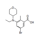 5-Bromo-3-[ethyl(tetrahydro-2H-pyran-4-yl)amino]-2-methylbenzoic Acid