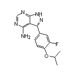 4-Amino-3-(3-fluoro-4-isopropoxyphenyl)-1H-pyrazolo[3,4-d]pyrimidine