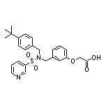 2-[3-[[N-[4-(tert-Butyl)benzyl]pyridine-3-sulfonamido]methyl]phenoxy]acetic Acid