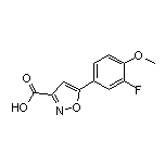 5-(3-Fluoro-4-methoxyphenyl)isoxazole-3-carboxylic Acid