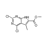 Methyl 2,4-Dichloro-5-methyl-7H-pyrrolo[2,3-d]pyrimidine-6-carboxylate