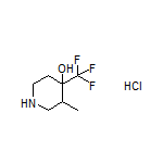 3-Methyl-4-(trifluoromethyl)piperidin-4-ol Hydrochloride