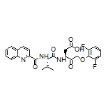 (S)-5-(2,6-Difluorophenoxy)-3-[(S)-3-methyl-2-(quinoline-2-carboxamido)butanamido]-4-oxopentanoic Acid